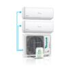 elegant prime multi duvar tipi split klima 1x2 18 dis unite Baymak Elegant Prime Multi Duvar Tipi Split Klima 18 Dış Ünite (1x2 İç Ünite 9+12)